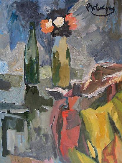 unknow artist Still life with yellow material oil painting image